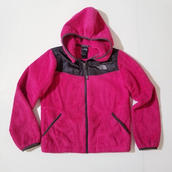 The North Face Kids Oso Fleece Zip Hood Jacket M 10/12 - Picture 4 of 11